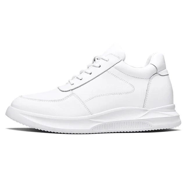 Sneakers Heightening Shoes Elevator Shoes Height Increase Shoes Leather Shoes Insoles 7CM Man Daily Life Height Increasing Shoes