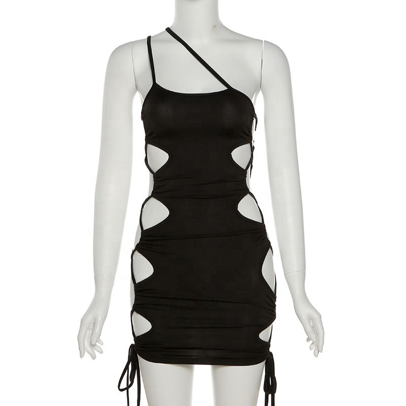 Hollow Out Hot Sexy Dresses Women Summer Short Dresses Womens Sexy Mini Dress Sexy for Ladies
