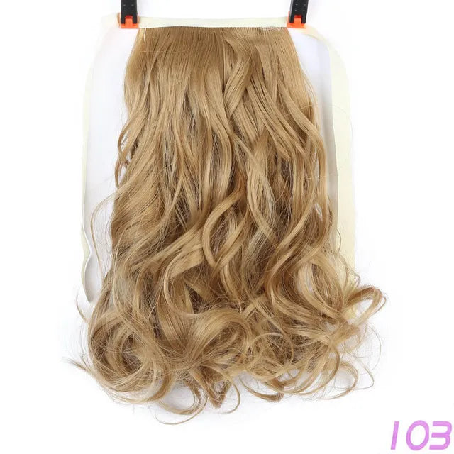 Allaosify Brown Black Heat Resistant Synthetic Hair Extensions Pony Tail Hair Extensions Drawstring Ponytail 12" Hair Extensions
