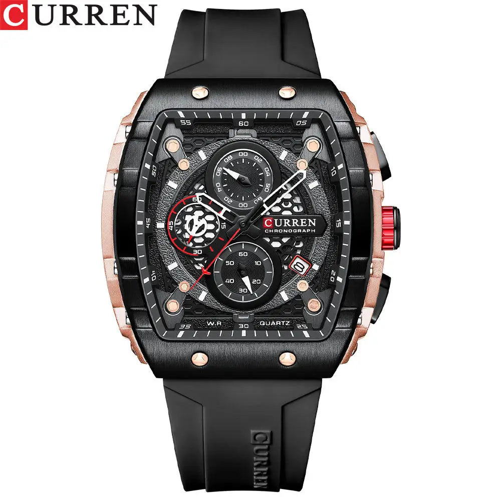 CURREN 8442 Men's Watches Brand Waterproof Sport Wrist Watch Chronograph Men Quartz Watches Relogio Masculino