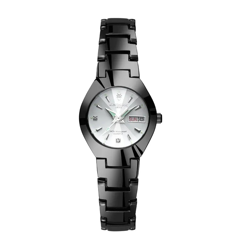Couple Watches for Lovers Quartz Wristwatch Man Fashion Business Men Watch for Women Watches Tungsten Steel Ladies Watch Xfcs