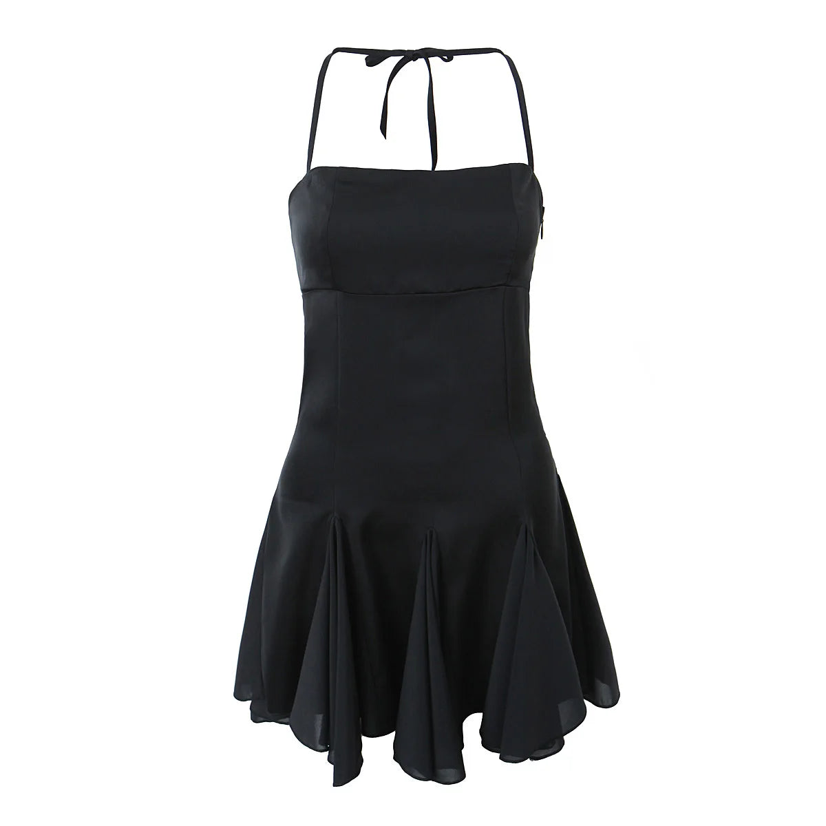 Vacation Outfits Party Dresses for Women Summer Mini Bodycon Dress White Evening Dresses Short Black Halter Dress Backless