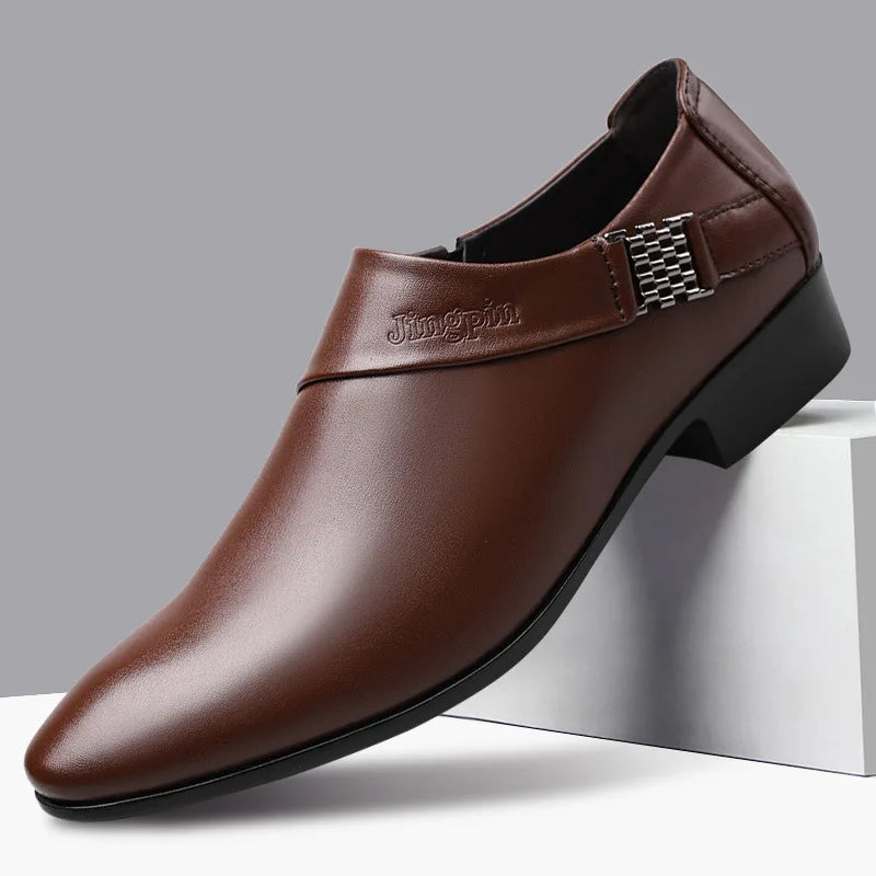 Oxfords Leather Shoes for Men Luxury Business Men Dress Shoes Party Wedding Office Work Shoe 2025 New Men Loafers Big Size 38-50