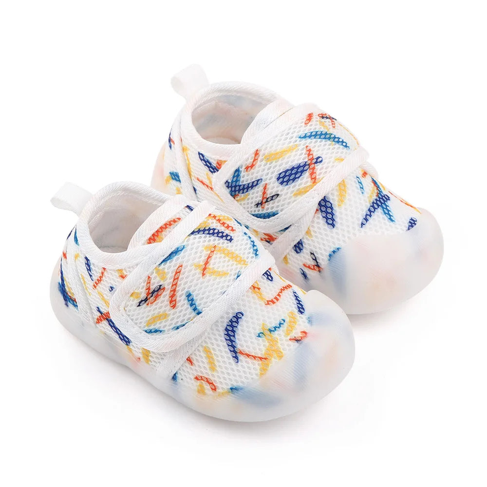 Unisex Baby Shoes First Shoes Baby Walkers Toddler First Walker Baby Girl Kids Soft Rubber Sole Baby Shoe Booties Anti-Slip