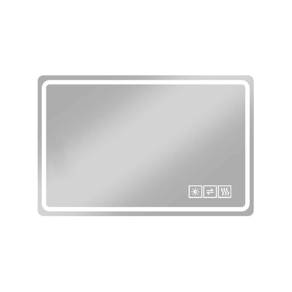 48*32 Inch Bathroom Mirror With Led Lights , Anti-Fog Lighted Vanity Mirrors for Wall Mounted, 3 Colors and 5 Level Dimm
