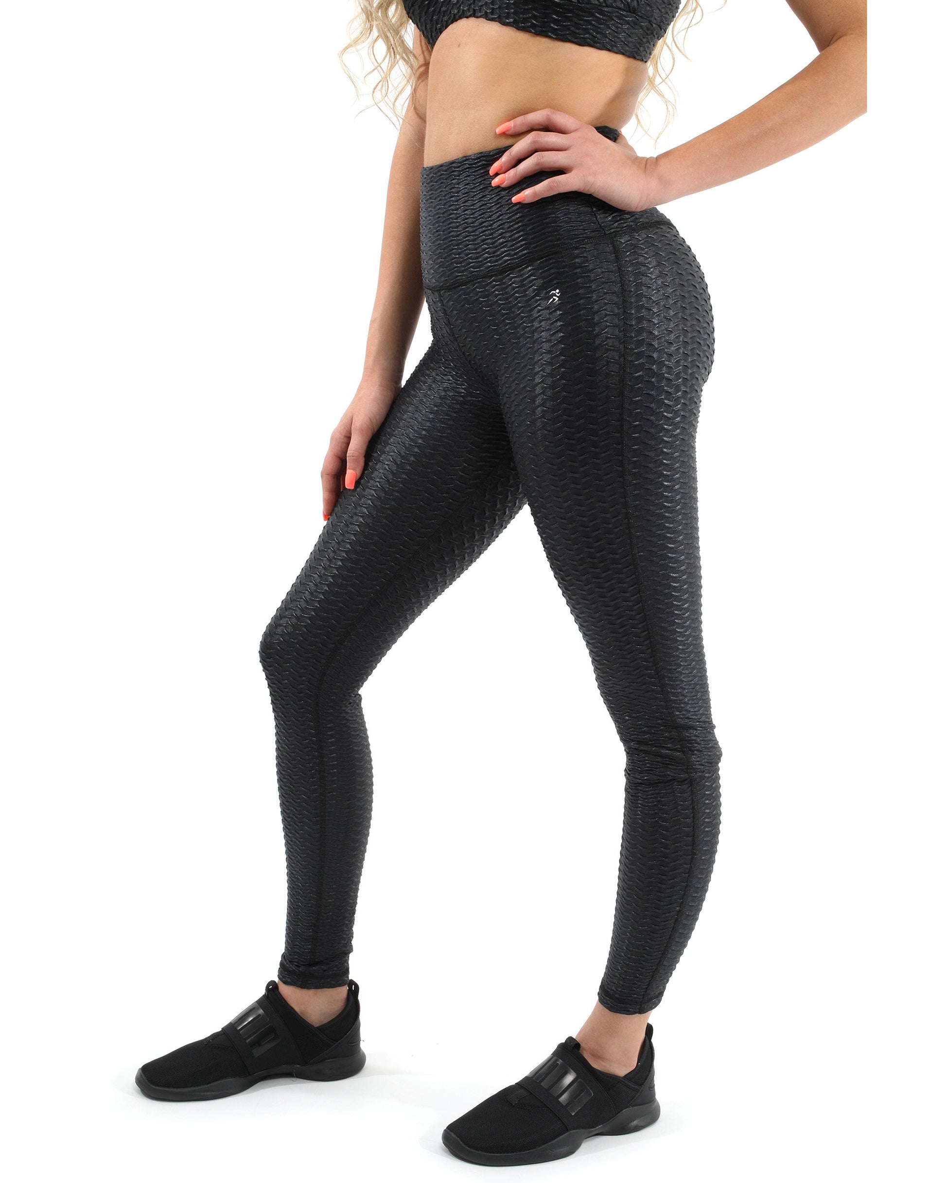 Genova Activewear Set - Leggings & Sports Bra - Black [MADE IN ITALY]