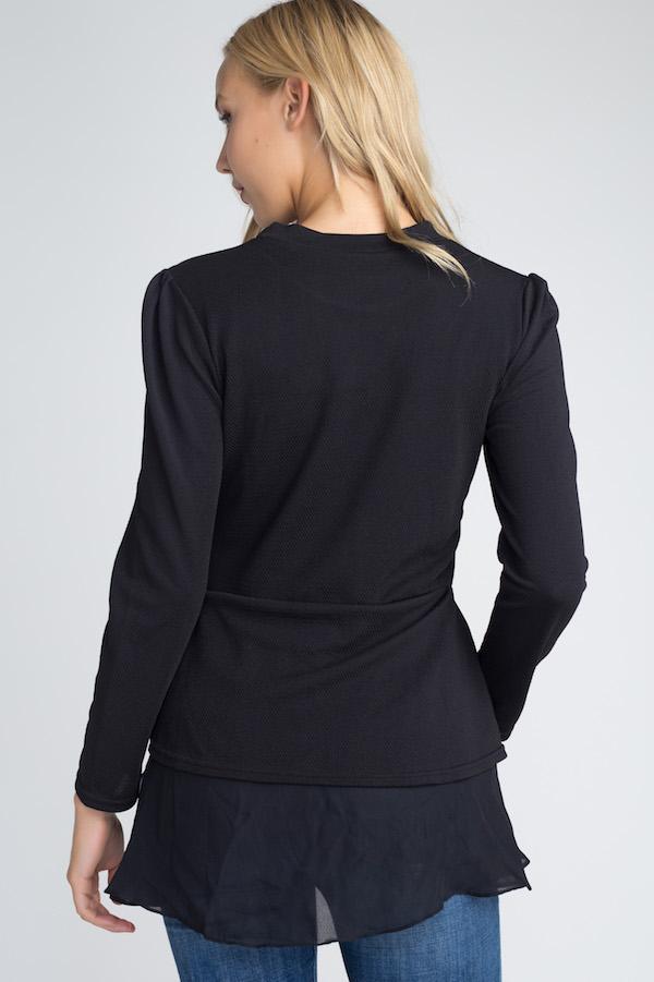 Women's Long Sleeve Ruffle Top - My Store