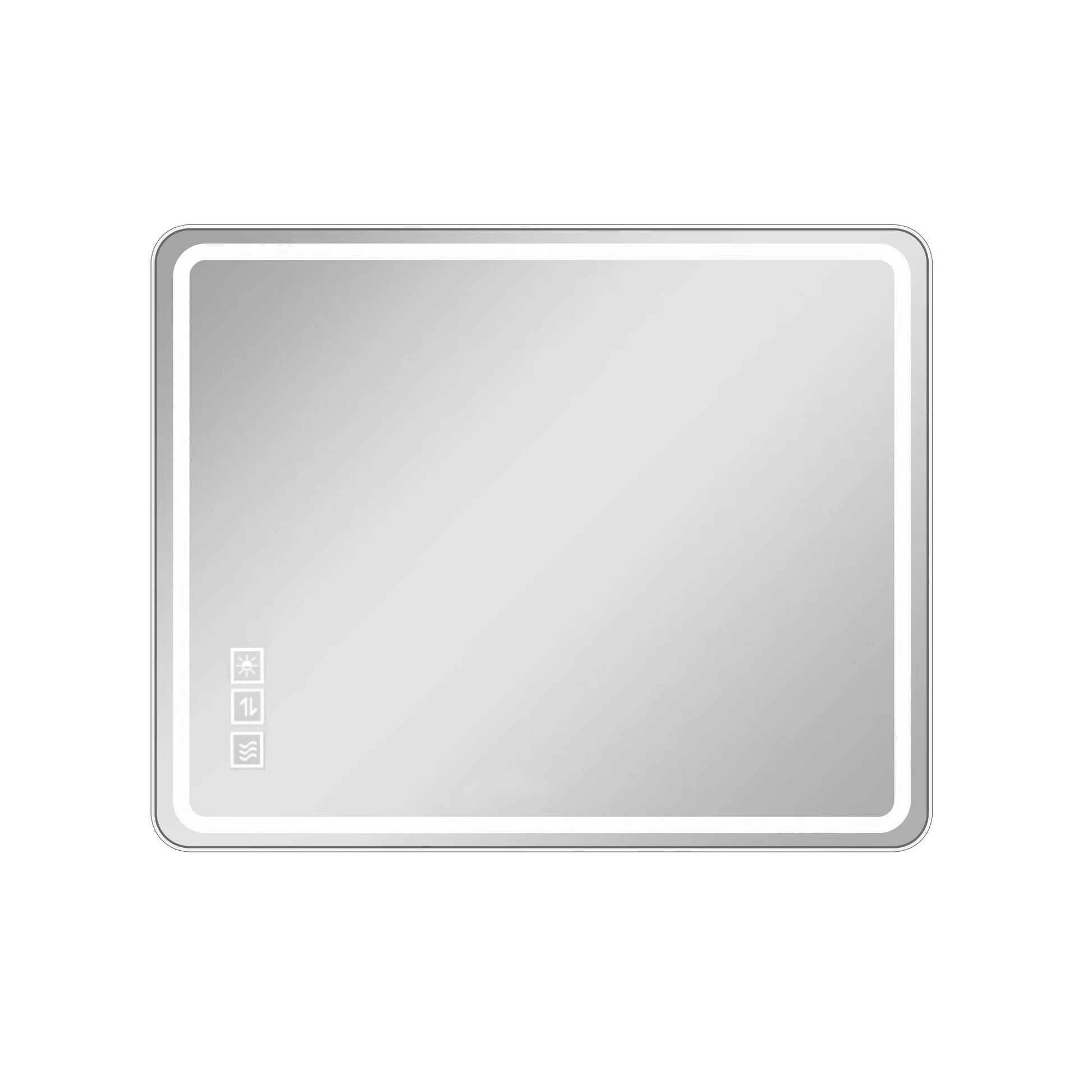 40x32 Inch LED Bathroom Mirror Vanity Mirrors With Front Lights Wall Mounted Anti-Fog Frameless Make Up Mirror With Ligh