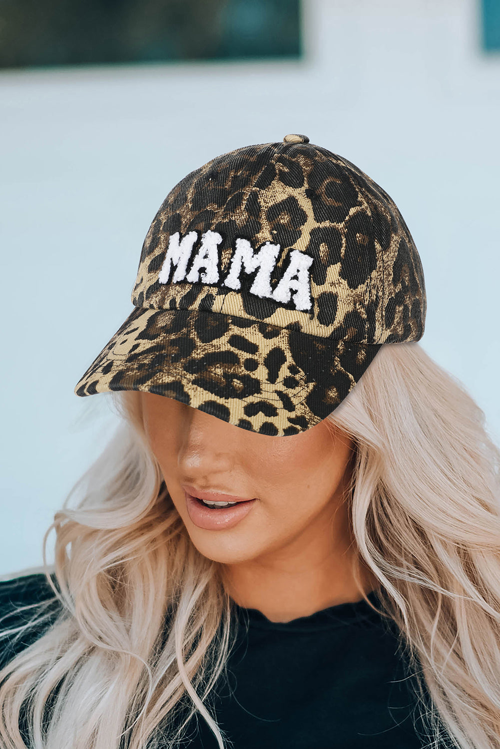 Leopard MAMA Embroidered Leopard Baseball Cap - My Store
