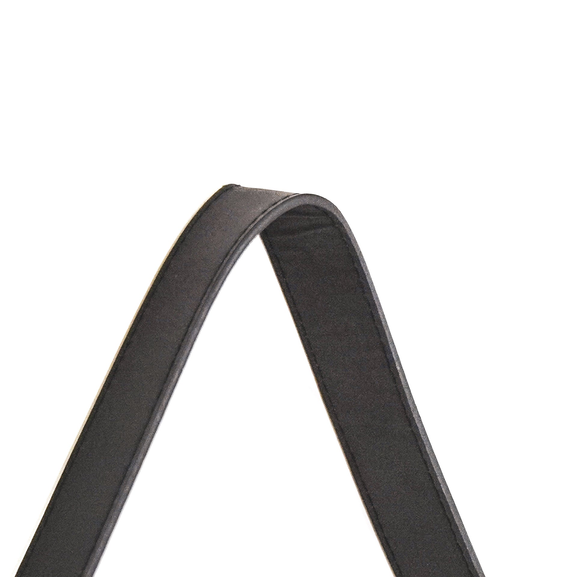 Mirror - Round Wall Mirror - Leather/Metal - Black - Ø50cm - My Store