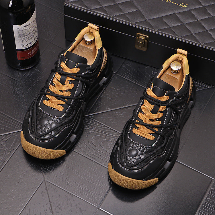 Men’s Color-Block Thermal Sneakers – Plush Lined, Casual Everyday - My Store