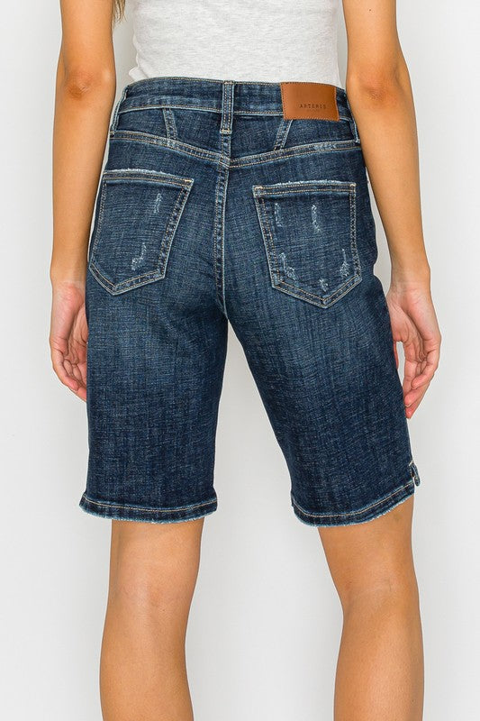 HIGH RISE BERMUDA JEANS - My Store