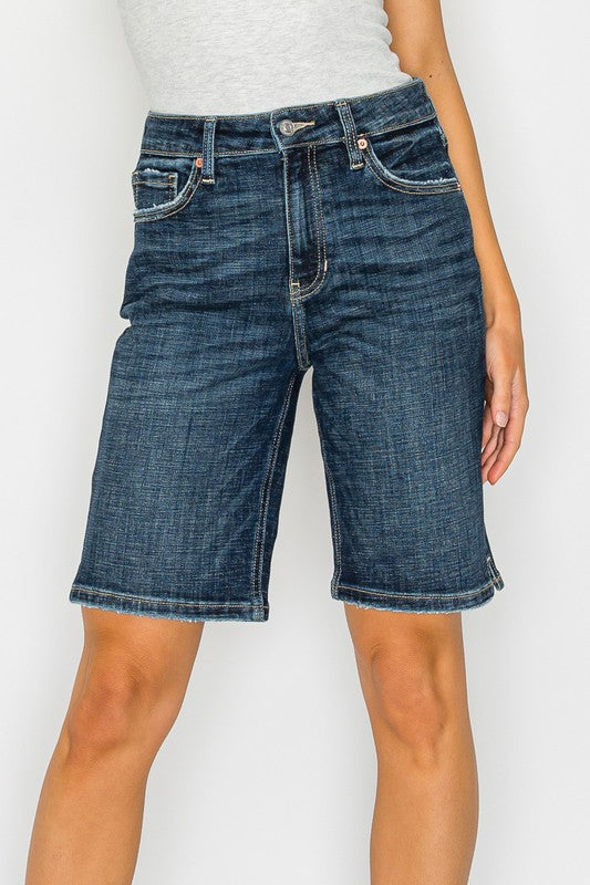 HIGH RISE BERMUDA JEANS - My Store
