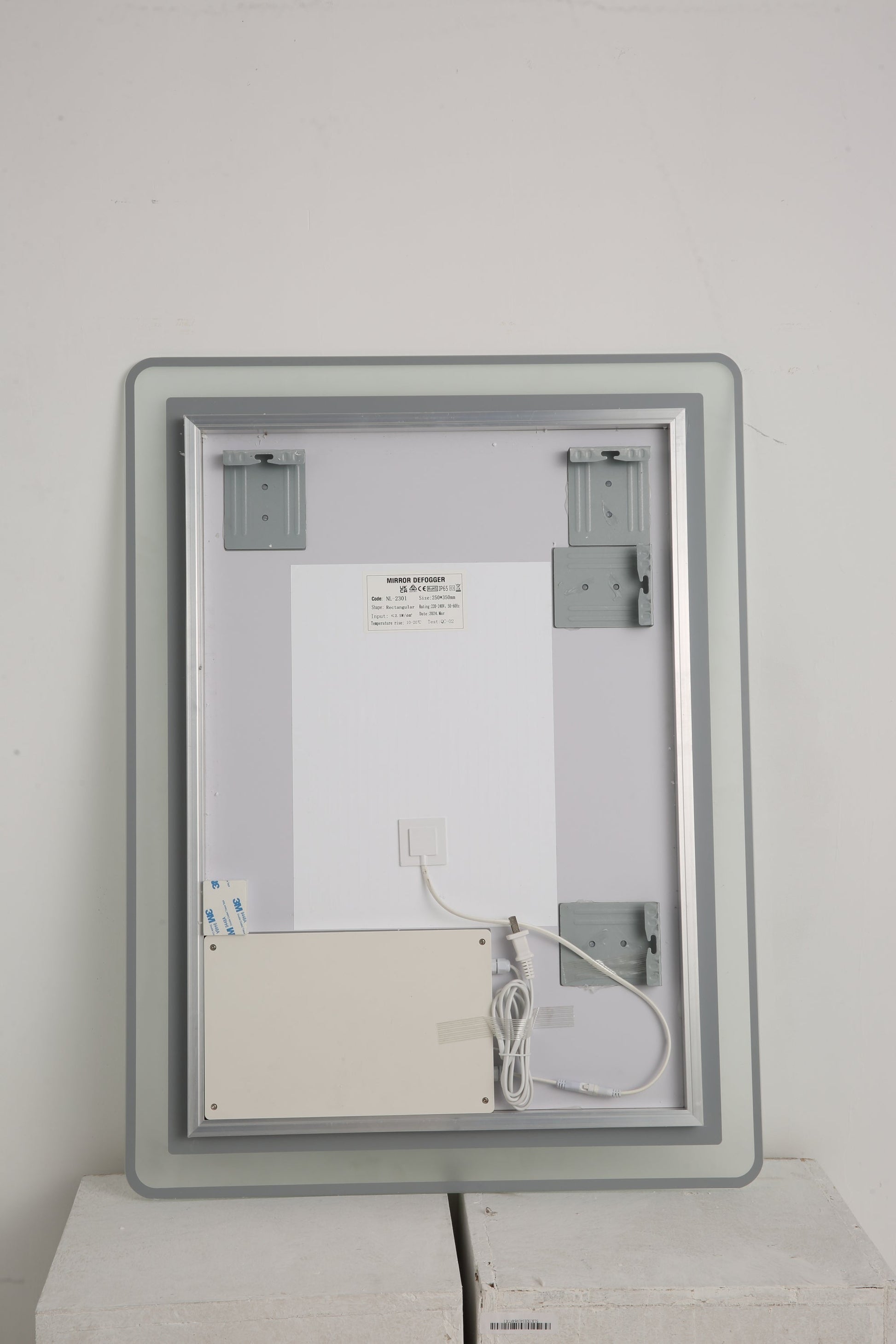 40x32 Inch LED Bathroom Mirror Vanity Mirrors With Front Lights Wall Mounted Anti-Fog Frameless Make Up Mirror With Ligh