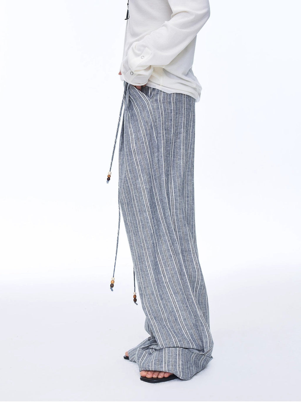 Retro Style Linen Wide-Leg Casual Pants"Free Afterglow"