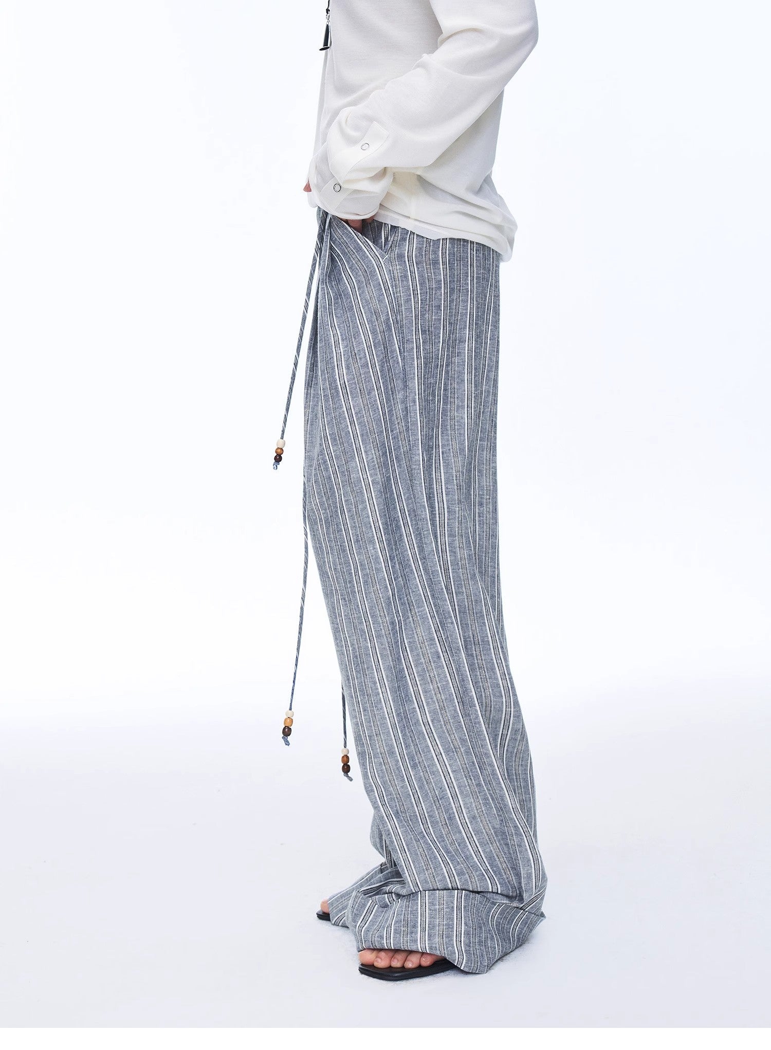 Retro Style Linen Wide-Leg Casual Pants"Free Afterglow"