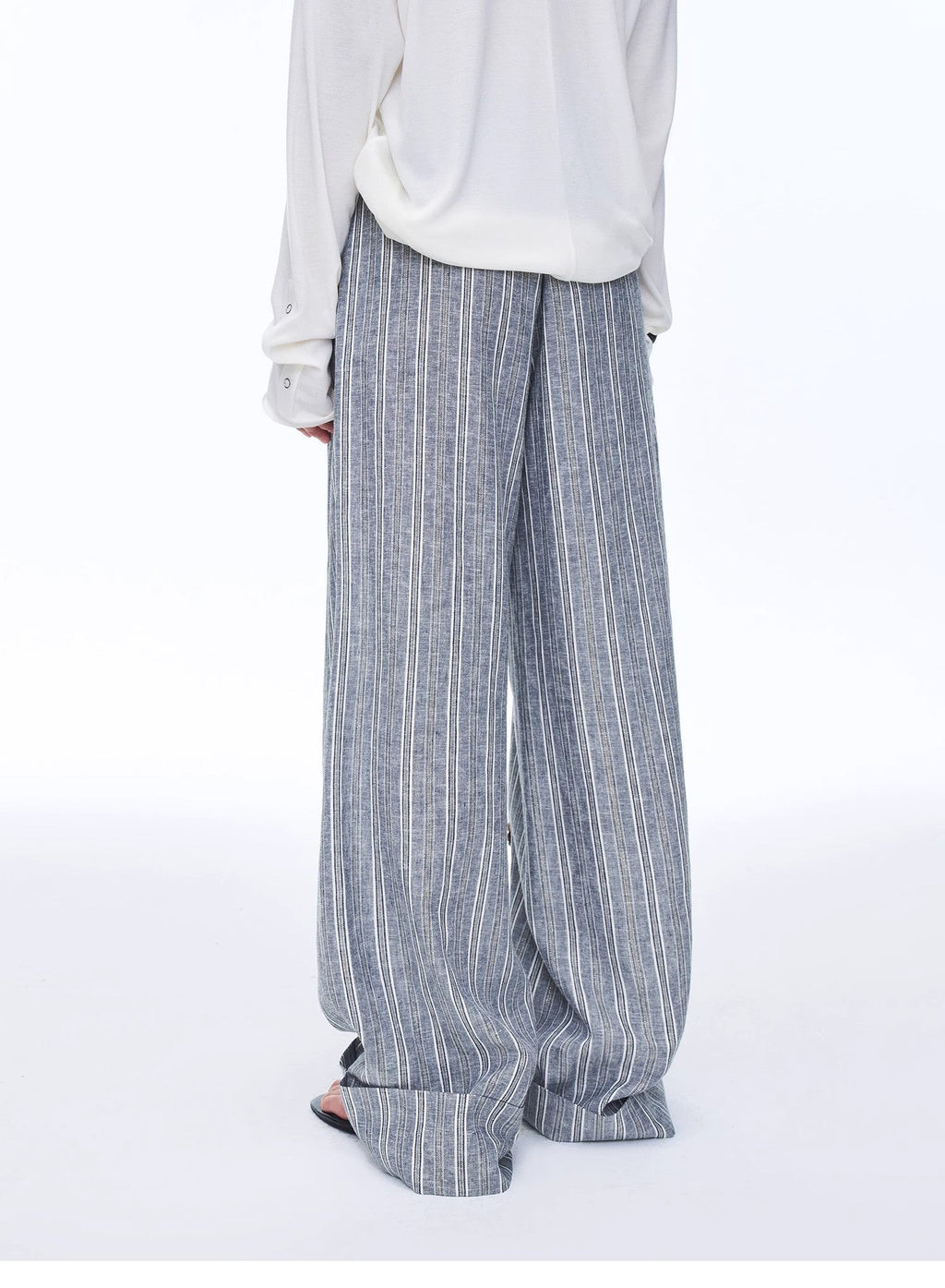 Retro Style Linen Wide-Leg Casual Pants"Free Afterglow"