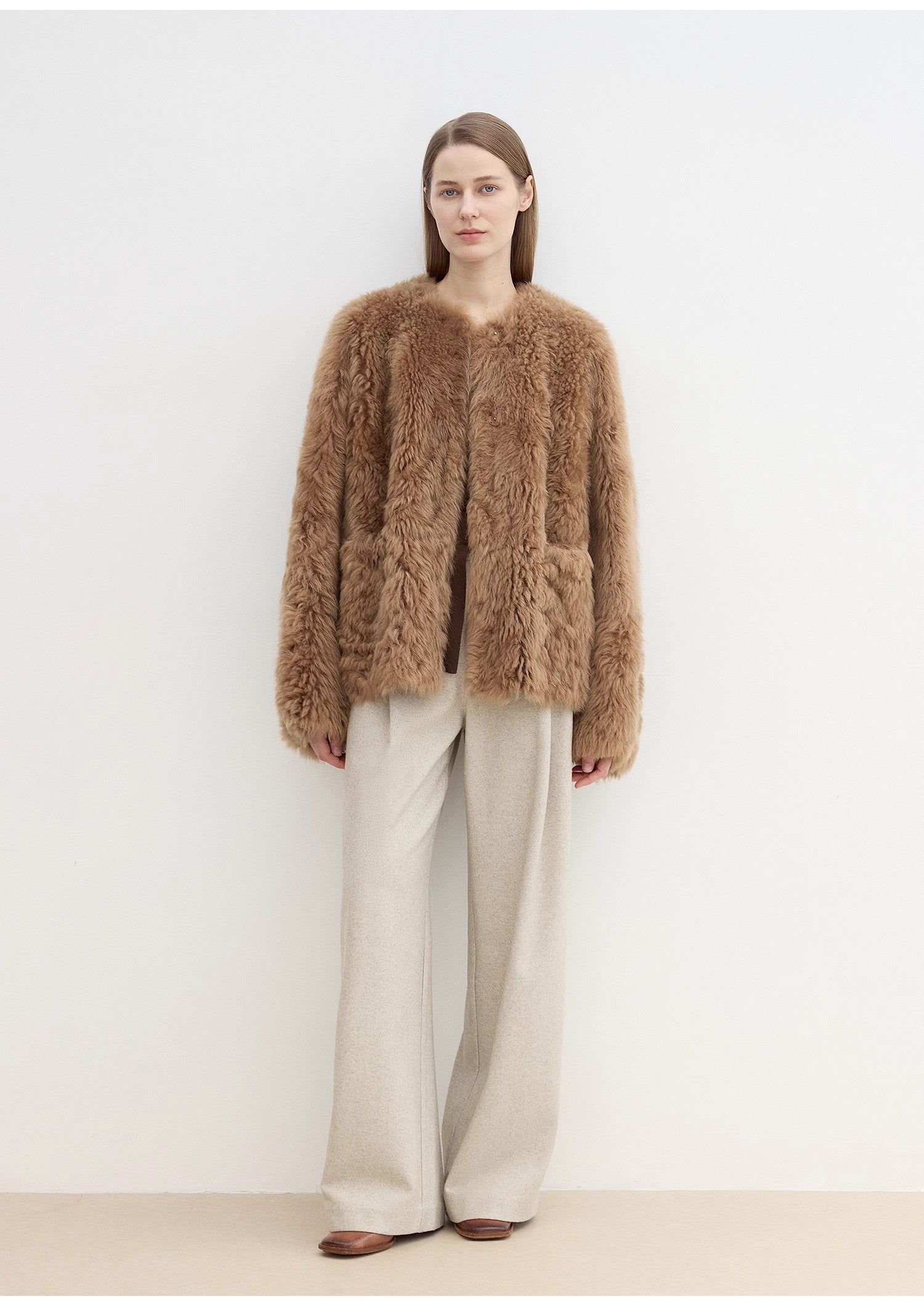 "Leisure Moments" Classic Low-Waisted Loose Casual Straight Pants Exquisite Fashion Sense Casual Pants for Women