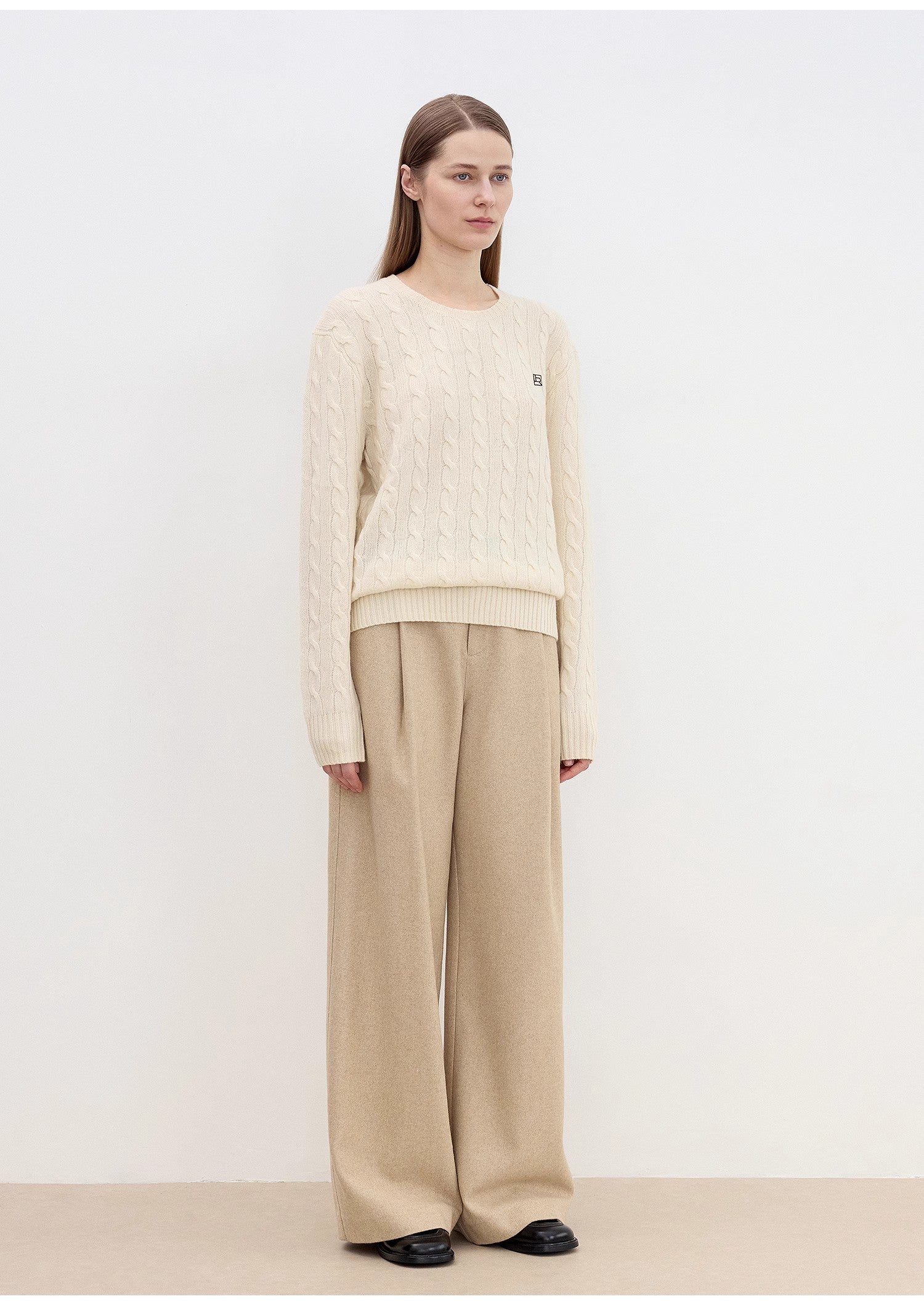 "Leisure Moments" Classic Low-Waisted Loose Casual Straight Pants Exquisite Fashion Sense Casual Pants for Women