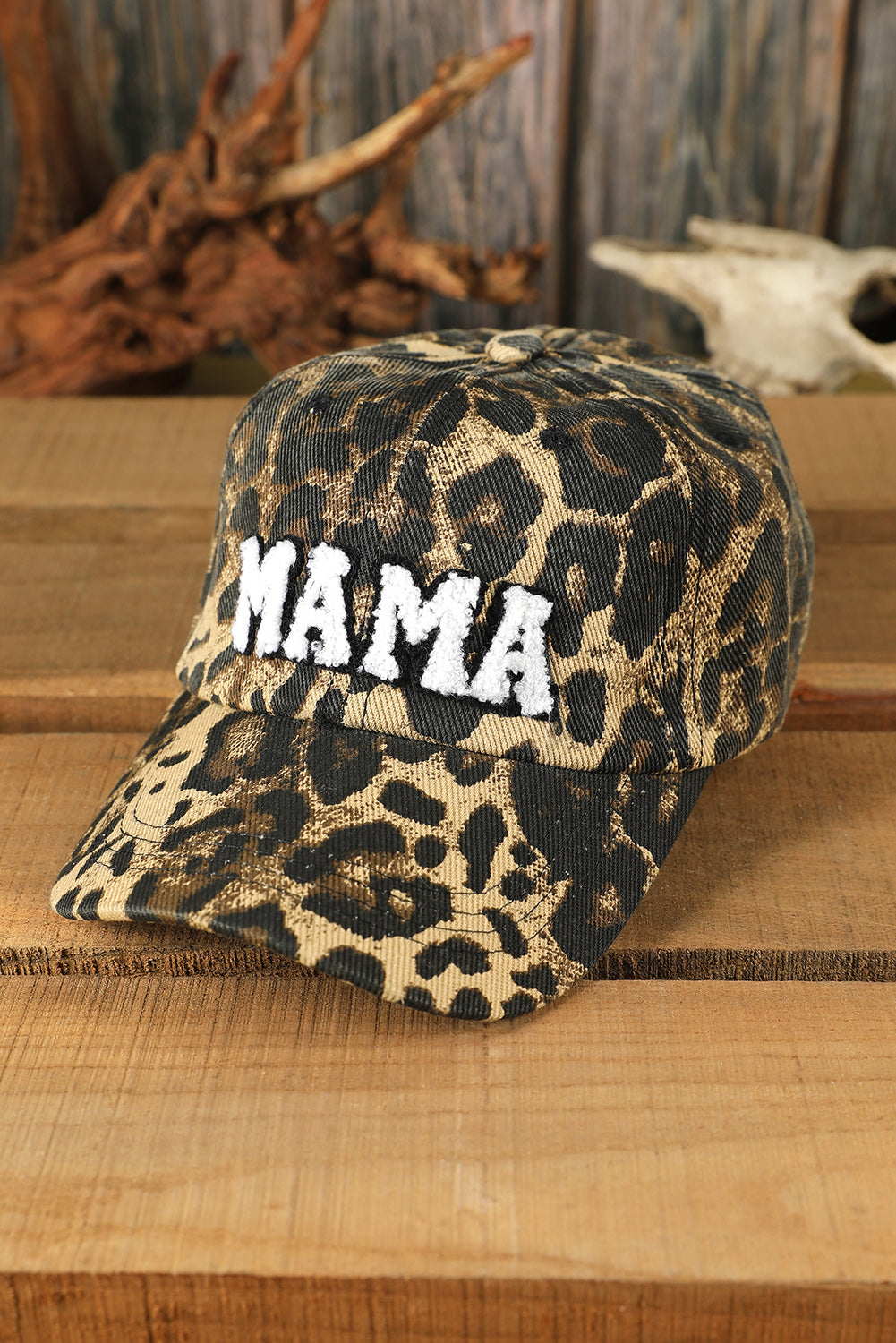 Leopard MAMA Embroidered Leopard Baseball Cap - My Store