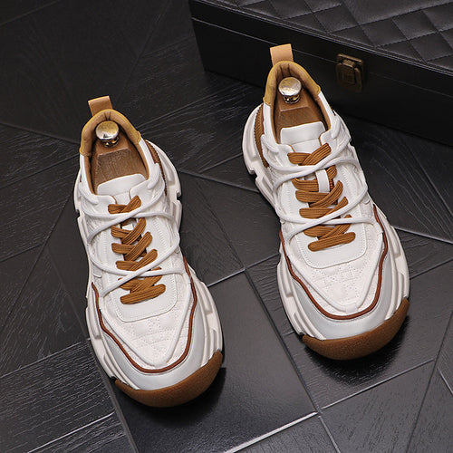 Men’s Color-Block Thermal Sneakers – Plush Lined, Casual Everyday - My Store