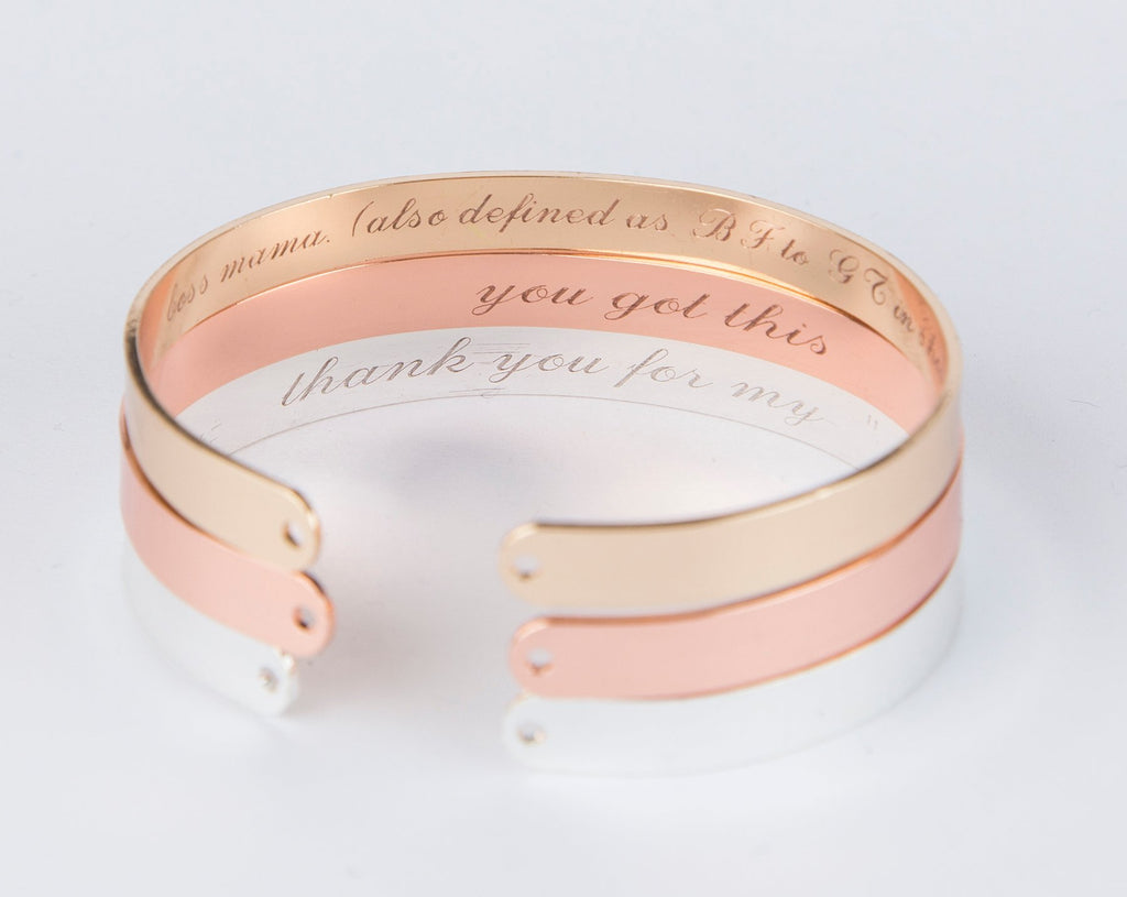 Secret Message Engraved Bracelet, Personalized Engraved Gift Inside - My Store