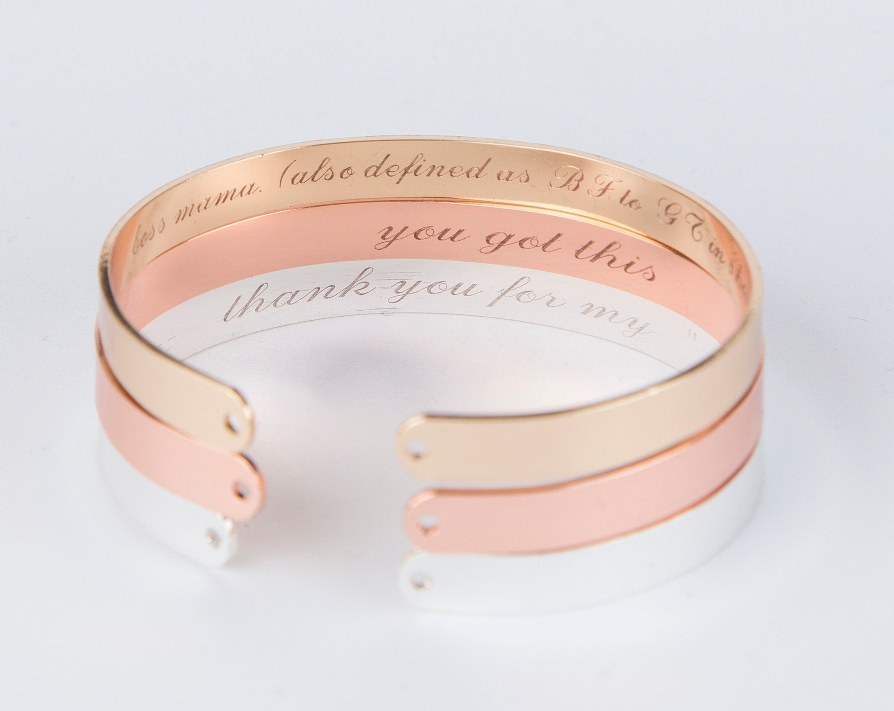 Secret Message Engraved Bracelet, Personalized Engraved Gift Inside - My Store