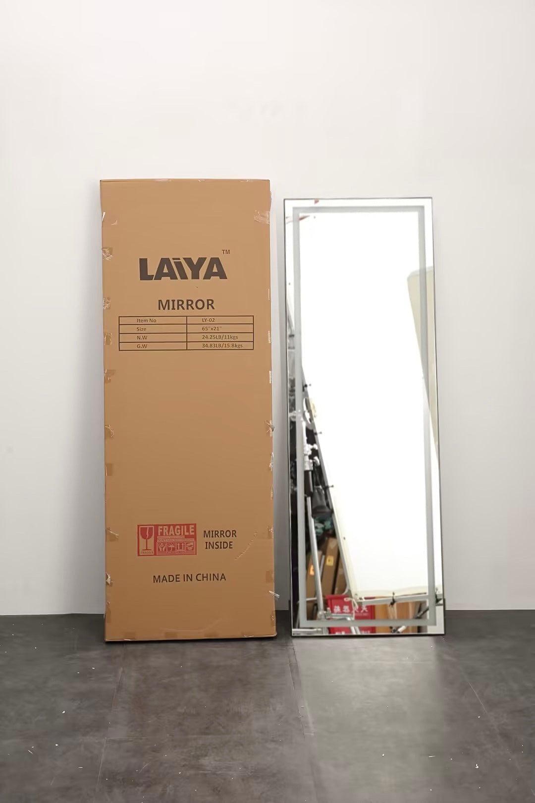 LED Mirror Full Length Mirror With Lights Wide Standing Tall Full Size Mirror for Bedroom Giant Full Body Mirror Large F