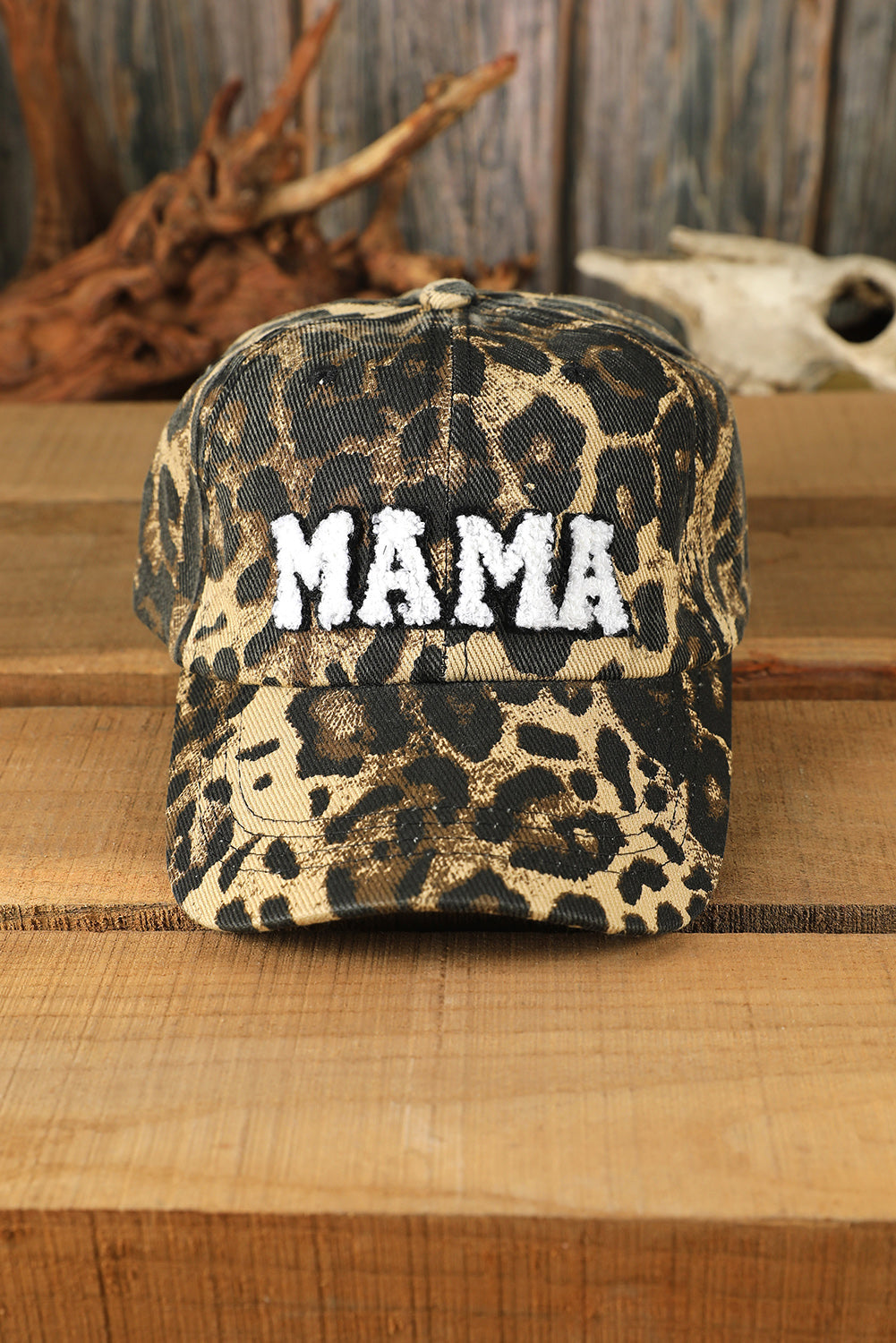Leopard MAMA Embroidered Leopard Baseball Cap - My Store