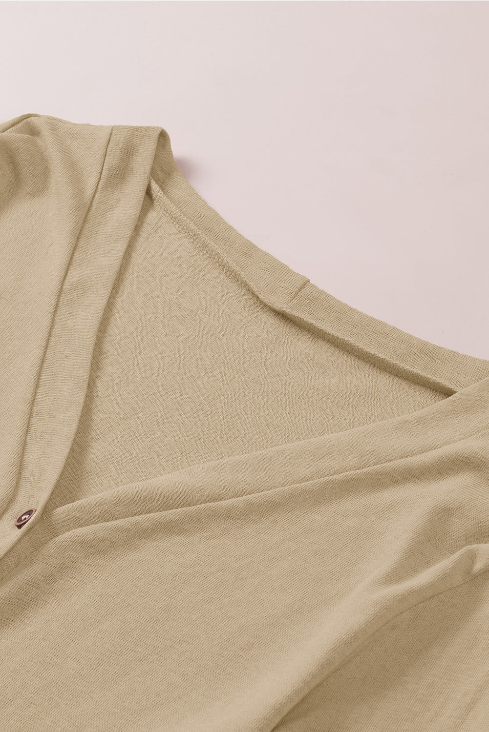 Solid Color Open-Front Buttons Cardigan - My Store