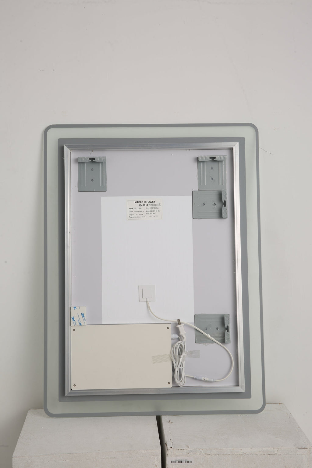 48*32 Inch Bathroom Mirror With Led Lights , Anti-Fog Lighted Vanity Mirrors for Wall Mounted, 3 Colors and 5 Level Dimm