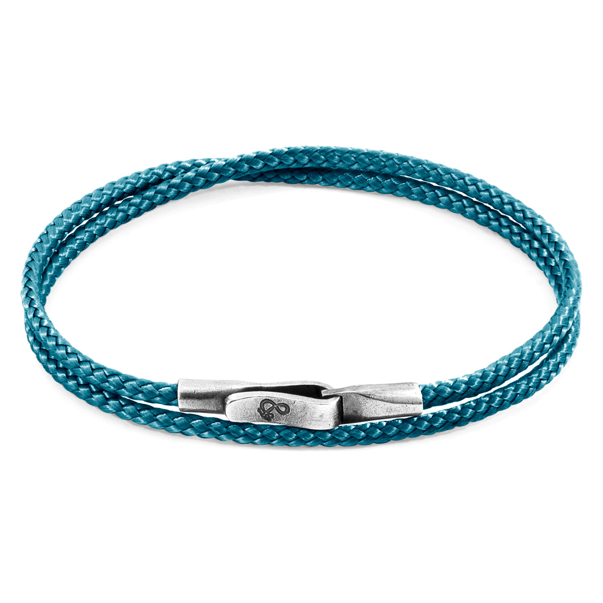 Ocean Blue Liverpool Silver and Rope Bracelet - My Store