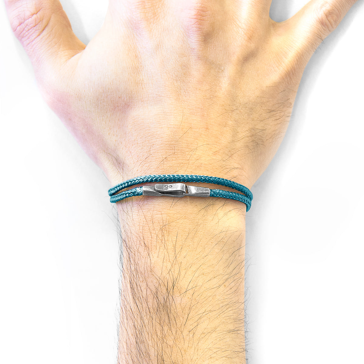 Ocean Blue Liverpool Silver and Rope Bracelet - My Store