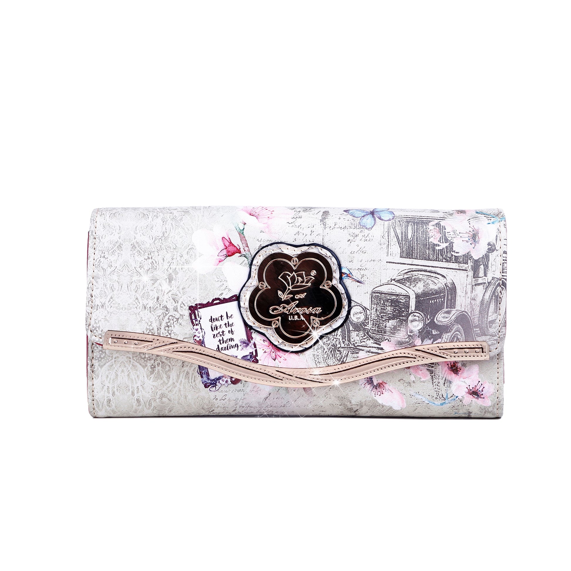 Arosa Vintage-Inspired Artistic Wallet
