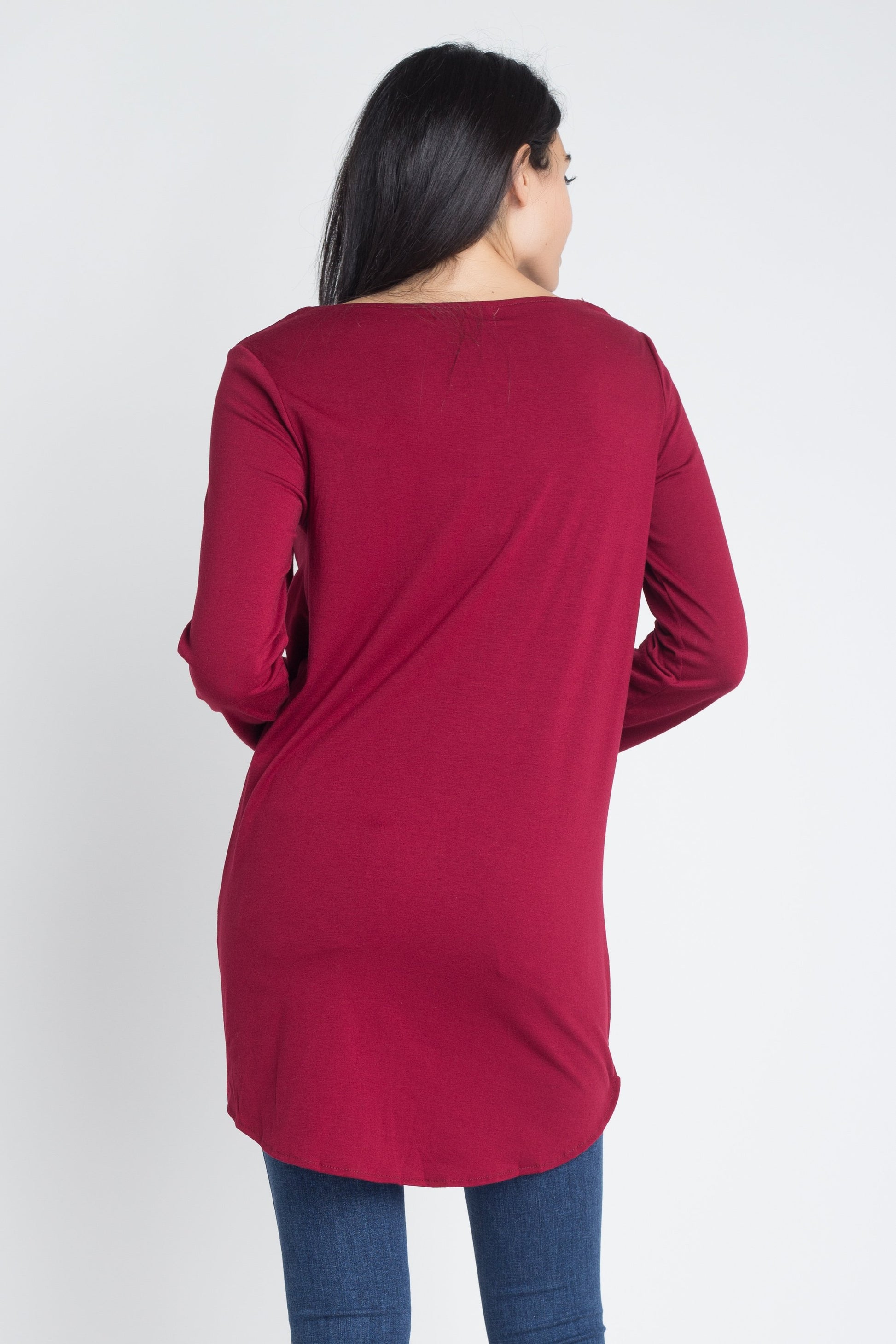 Women's Lace Up Wrap Long Sleeve Top - My Store