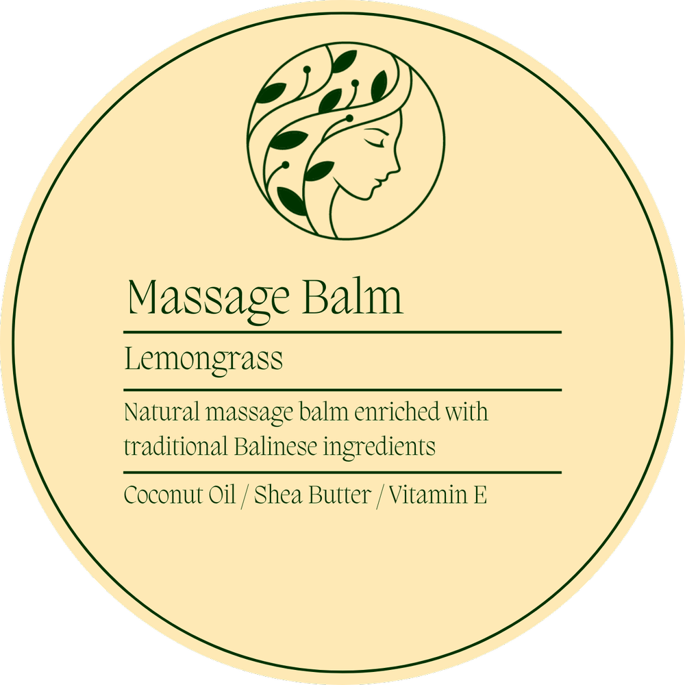 Handmade Vegan Balinese Massage Balm - Lemongrass