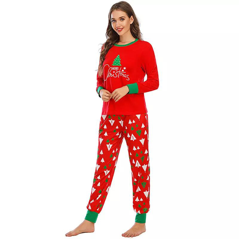 Custom Print Adult Onesie Cotton Clothes Matching Family Christmas Pajamas Sets for Adult and Kids Baby