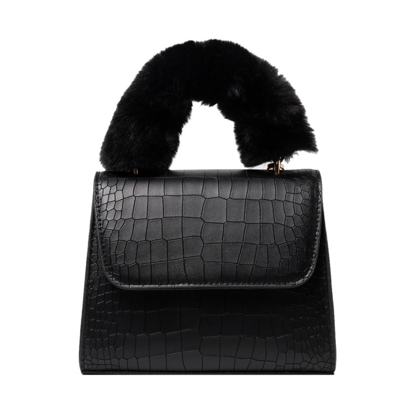 Winter Fluffy Handbag Designers Handbags Famous Brands Fur Purses and  Handbags for Women Purses