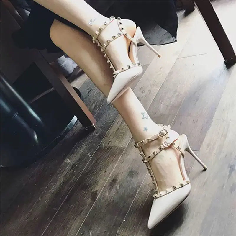 YiXin Sandals Heels Ladies Women Shoes 2025 Pointed High Heel New Summer Sexy Fashion Sandals High Heels