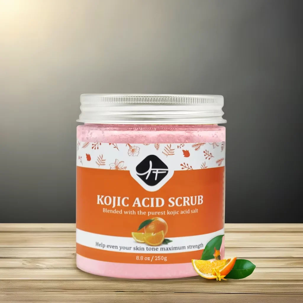 Mc06 Private Label Skin Care SET Rejuvinating FACE CREAM KOJIC Lotion Lightening Body Scrub  KOJIC AICD  Whitening Skin Care Set