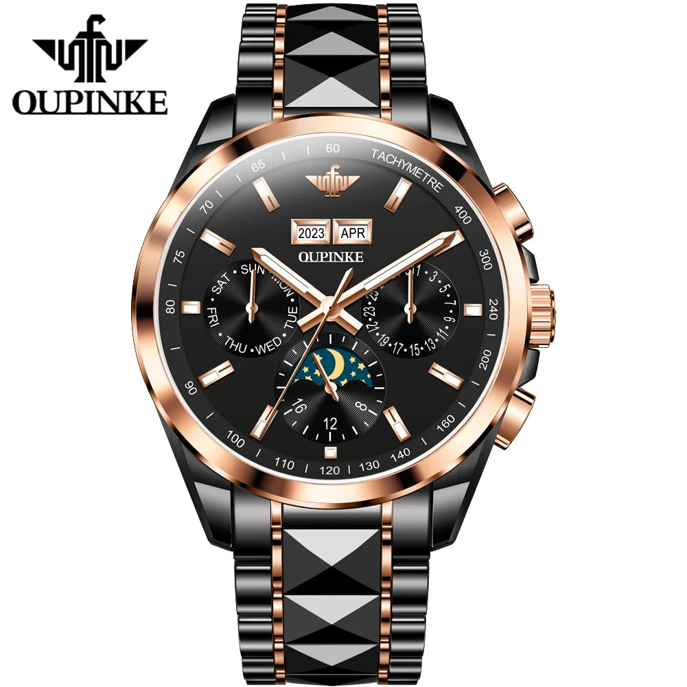 OUPINKE  3238   Oem Wrist  Custom Watches Mechanical Watches Waterproof Tungsten Steel Classic  Luxury Automatic Men's Watch