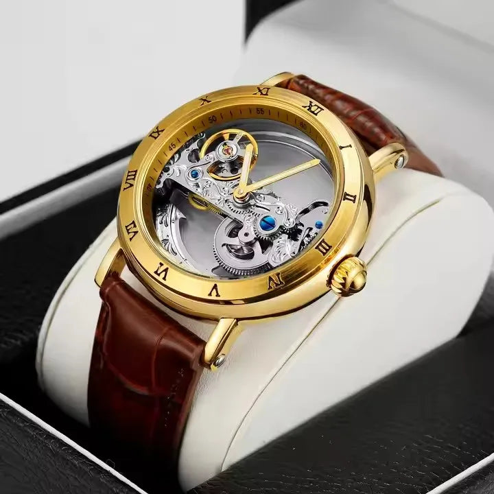 Forsining Watches Minimalism Waterproof Steampunk Man Wrist Watch Automatic Skeleton Mens Watches Wrist Clock Drop Shipping