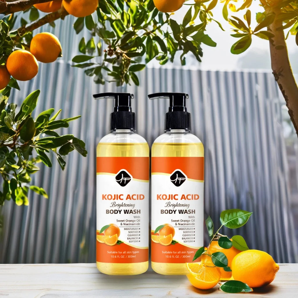 Mc06 Private Label Skin Care SET Rejuvinating FACE CREAM KOJIC Lotion Lightening Body Scrub  KOJIC AICD  Whitening Skin Care Set