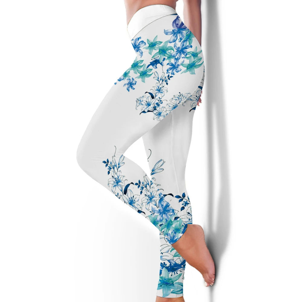 Gym Sports Leggings for Women Seamless Leggings Training Running Yoga Fitness Pants Colorful Print Gym Trousers Tight Sportswear