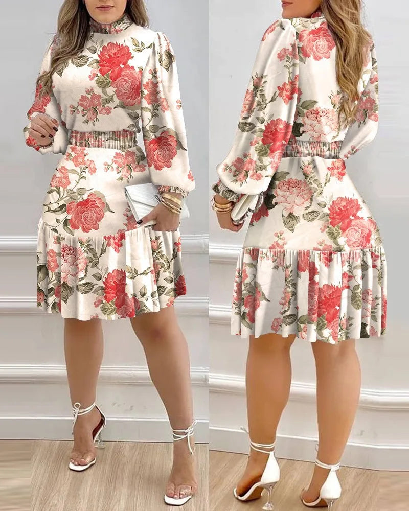 2025 Women Dresses Fashion Casual Dress Women Floral Printed Maxi Women Dresses Sundress