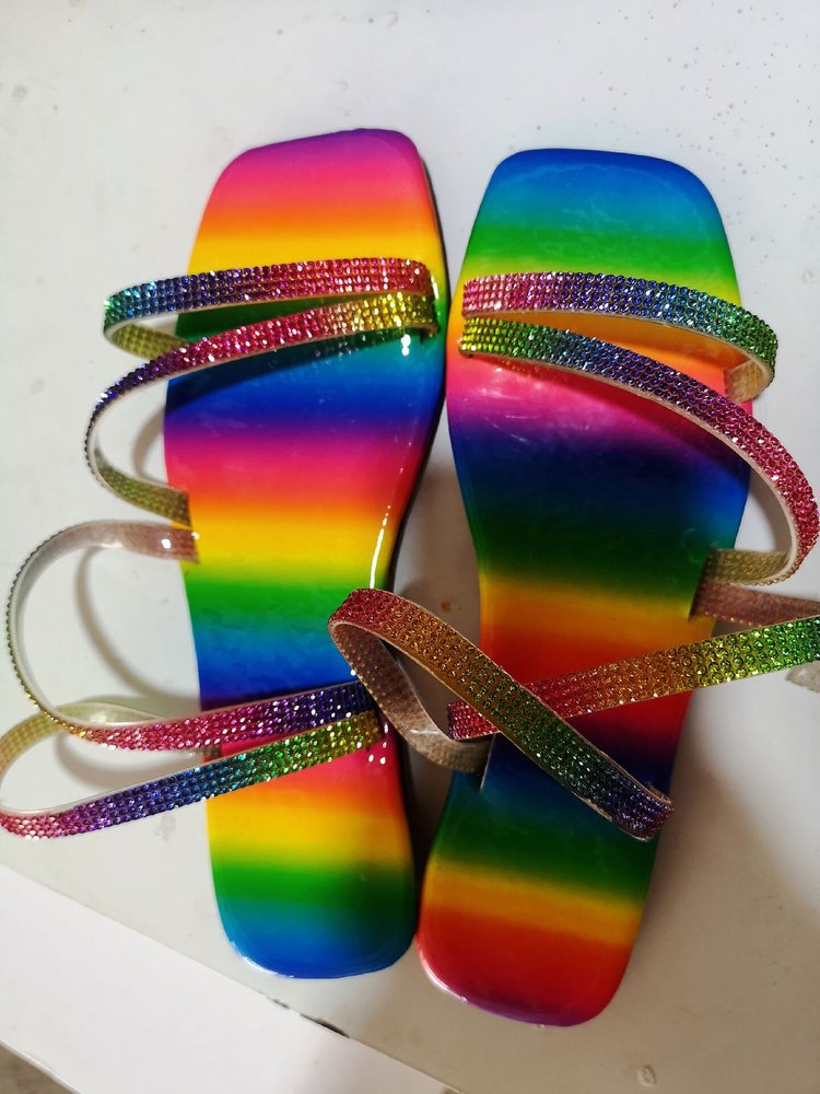 Hot Sale Women Sandla Sandals Wanita Beach Party Sendal Women Colorful Flat Sandals for Ladies