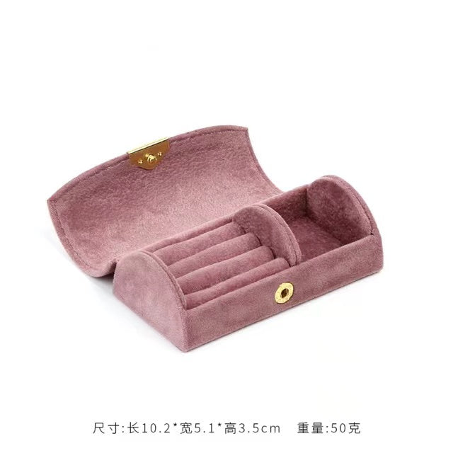 Velvet Travel Portable Jewelry Box Jewelry Storage Box
