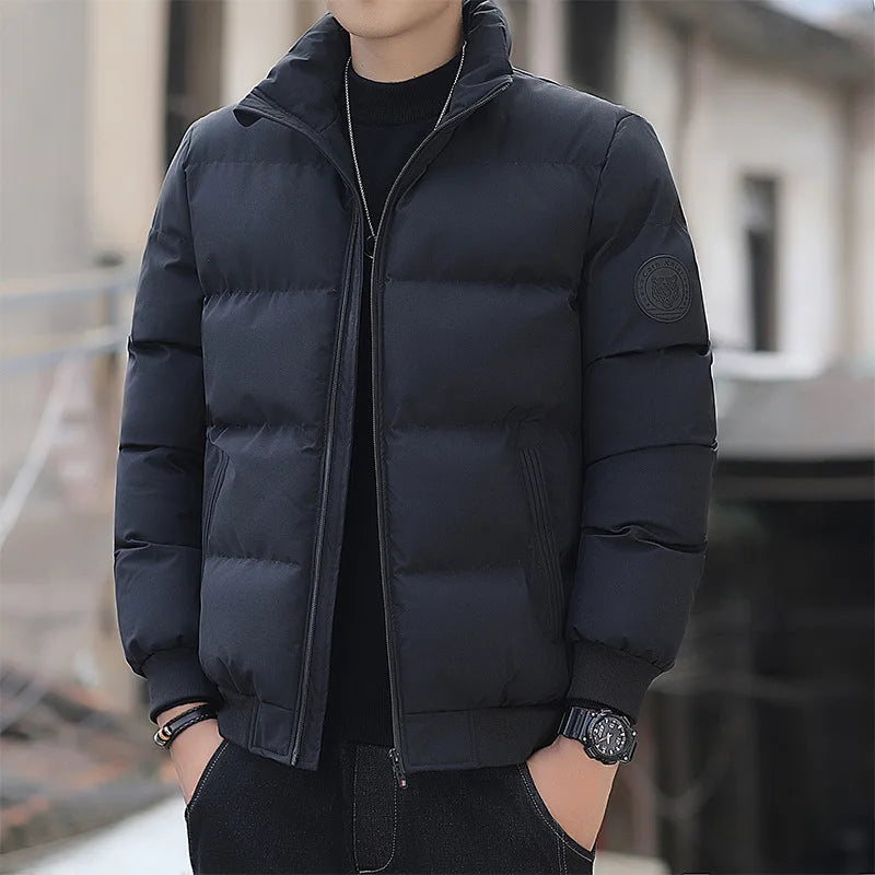 Cheap Warm Men's Clothing Coats Winter Men's Jacket and Coats  Windproof Long Sleeve Casual Jacket Coat Puff Bubble  Jacket