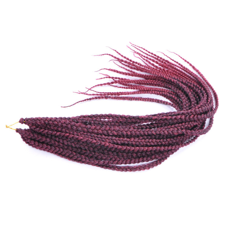 Box Braids Crochet Hair Extension Ombre Pre Looped Box Braiding Hair Synthetic 20 Strands/Pack Senegal