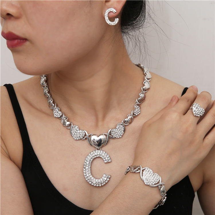 2021 Hip Hop High Quality Gold Jewelry Women Jewelry Set 18k Gold Plating Jewelry Set